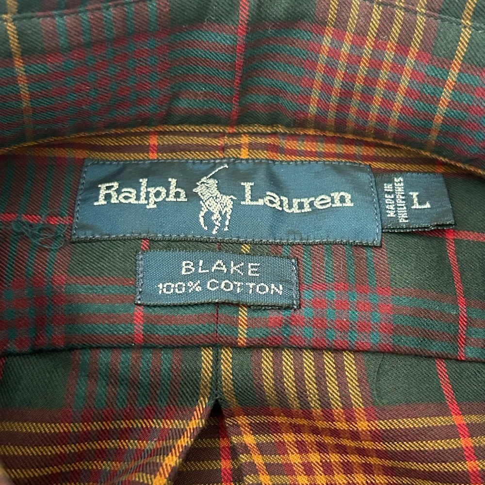 Ralph Lauren Men’s Blake Long Sleeve Plaid Button Down Shirt ‎ Sz L - Picture 6 of 7